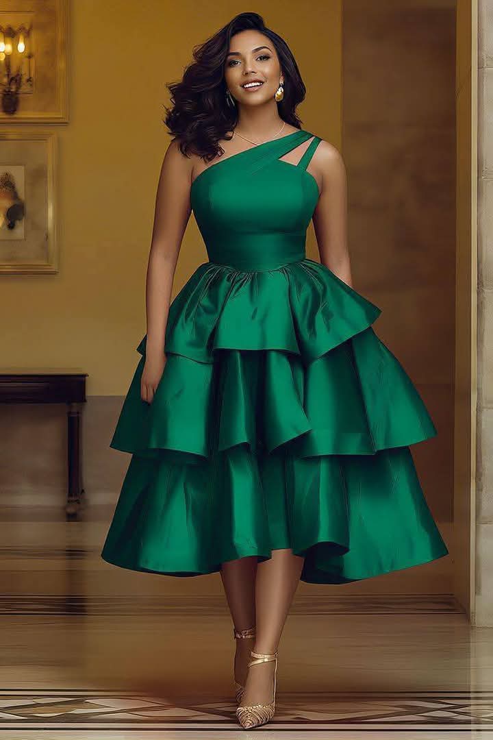 Luxury Green Party Dress