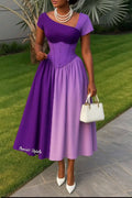 Luxury Purple Party Dress