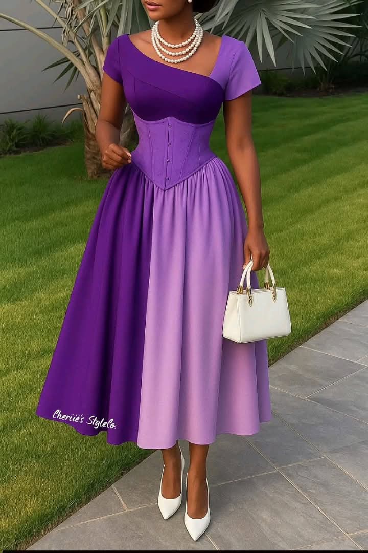 Luxury Purple Party Dress