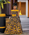 Classic Bloom Girls Ankara Dress