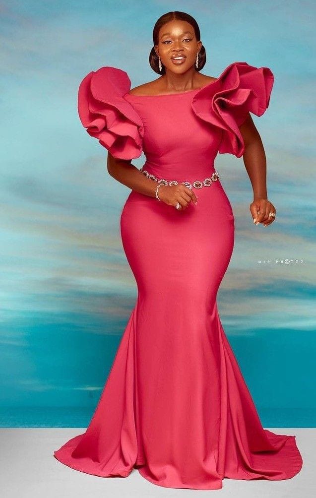 Luxury Pink Party Dress